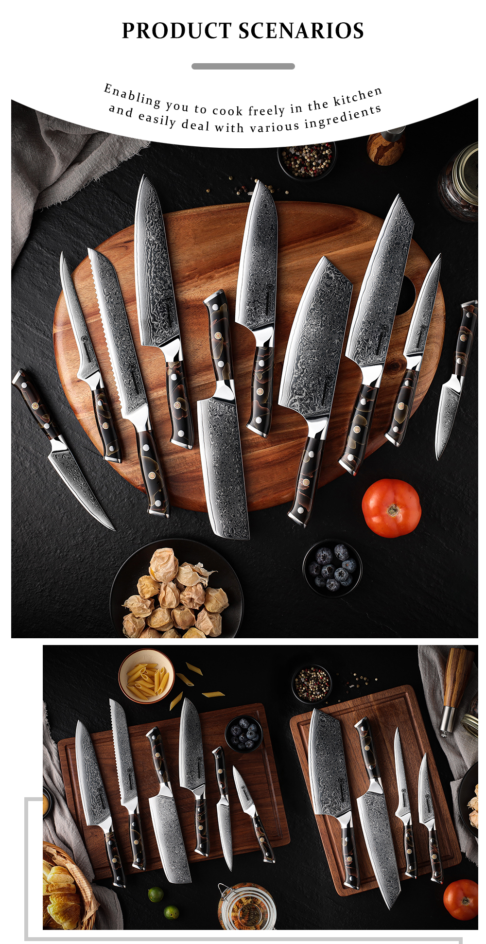 Custom Engraved Carbon-Steel Chef Knife